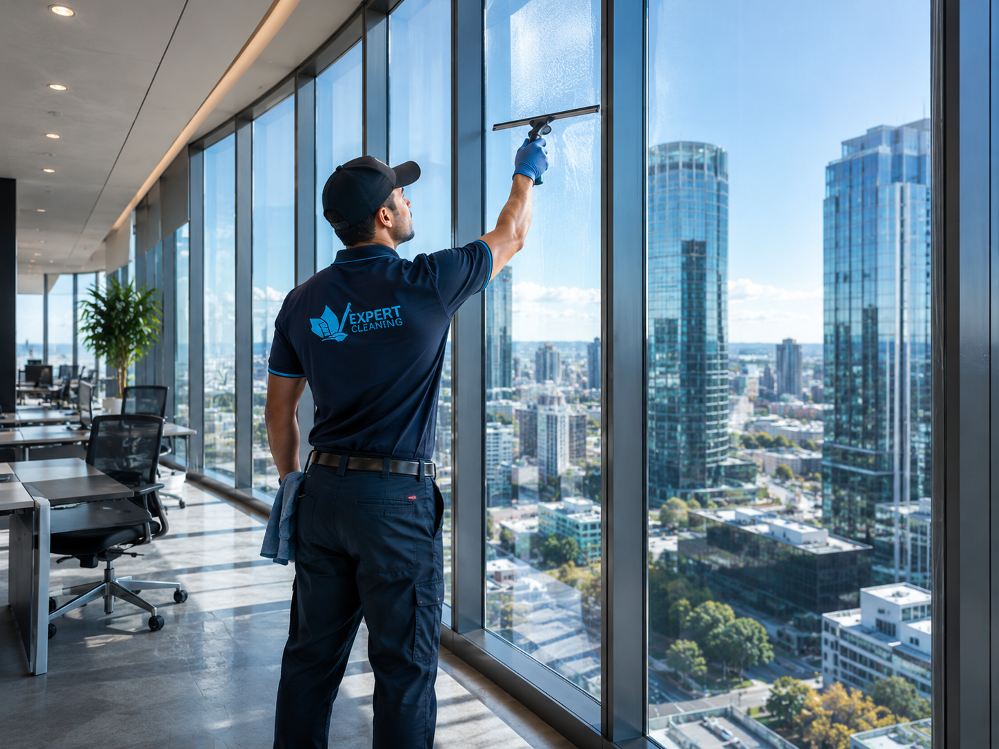 Professional window cleaner