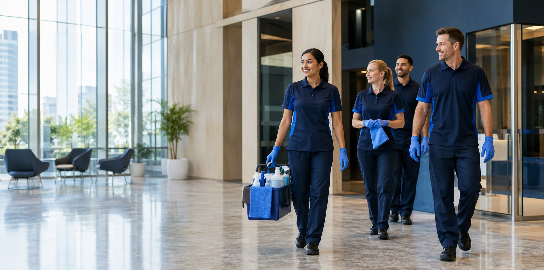 Commercial cleaner providing professional cleaning services in Perth